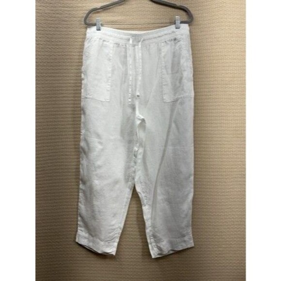 NWOT Sigrid Olsen Linen Boho Vacation Beach Pull On Wide Leg Pants Women Size XL - Picture 9 of 11